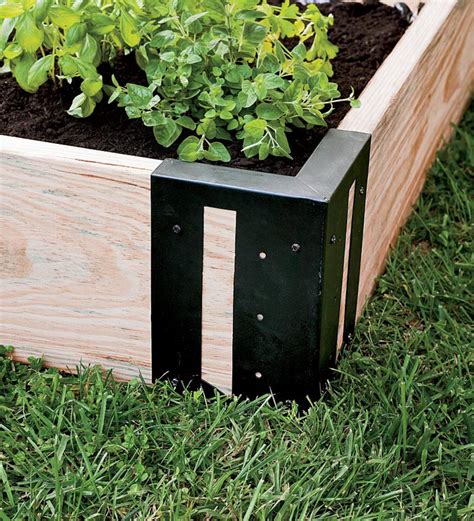 raised bed metal brackets|raised bed galvanised corner bracket.